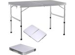 Tavolo Pieghevole Da Picnic Vareo – 90X60 Cm – Alluminio – Regolabile In Altezza 37/67 Cm – Leggero E Portatile – Per Campeggio, Picnic E Barbecue