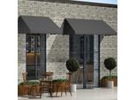 Maison Exclusive - Tenda Da Sole Grigia 300 Cm Tessuto