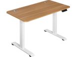 Scrivania Sit-Stand Deluxe Happyment – Regolabile Elettricamente In Altezza Da 72 A 116 Cm – Marrone – Ufficio, Home Office E Studio