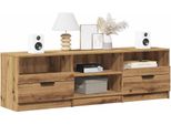 Maison Exclusive - Mobile Tv In Rovere Artigianale 150X33,5X45 Cm Materiale Ligneo
