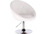 Sgabello Da Bar Happyment Nero Deluxe – Bianco – Sgabello Da Bar Industriale – Con Schienale – Regolabile In Altezza – Ecopelle – Sedia Da Cucina – 1 Pezzo – Sedia Da Bar