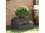 Maison Exclusive - Vaso Da Giardino Nero 60 X 60 X 50 Cm Acciaio Laminato A Freddo
