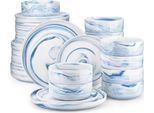 Servizio Piatti Dynastic – 12 Persone – 36 Pezzi – Ceramica – Piatti Piani E Piatti Da Colazione – Servizi Da Tavola