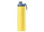 Wessper Bottiglia Termica In Acciaio Inox 700 Ml, Bottiglia Isolante 0,7 L, Colore Giallo