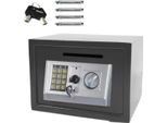 Quorin Cassaforte Digitale – 16L – Serratura Elettronica Con 2 Chiavi Di Emergenza – Per Casa, Ufficio E Hotel – Cassaforte Per Denaro E Documenti
