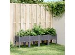 Maison Exclusive - Fioriera Con Piedini Blu-Grigio 160X40X42 Cm Pp