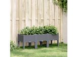 Maison Exclusive - Fioriera Con Piedini Blu-Grigio 120X40X42 Cm Pp