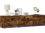 Vidaxl Mobile Tv Rovere Affumicato 165 X 34 X 40 Cm Materiale Ligneo