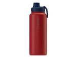 Wessper Bottiglia Termica In Acciaio Inox 1000 Ml, Bottiglia Isolante 1,0 L, Colore Rosso