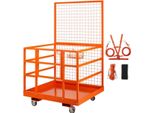 Piattaforma Per Carrelli Elevatori – Gabbia Di Sicurezza 635 Kg – Arancione – Per Carrelli Elevatori – Accessori Inclusi