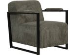 Poltrona Moderna Bolt Edge – Grigio – Poltrona Lounge Per Interni – Con Cuscino
