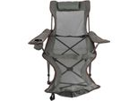 Sedia Pieghevole Regolabile – Sedia Da Campeggio – Outdoor – Con Schienale In Rete – Grigio