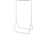 Happyment Kledingrek Laza – Appendiabiti E Scaffale Guardaroba – Armadio Aperto In Metallo – Camera Da Letto E Spogliatoio – Bianco – 79X43X145Cm
