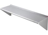 Scaffale Per Spezie Pro – Scaffale Da Parete In Acciaio Inox – Modello Da Parete – 1219X356 Mm – Portata Massima 158 Kg