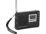 Mini Radio Portatile Con Ricevitore Fm/Mw/Sw E Sveglia Digitale Ricevitore Radio Fm Nero