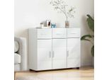 Maison Exclusive - Credenza Con Anta Florin Bianco 88,5 X 30,5 X 73 Cm Materiale Ligneo