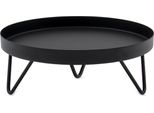 Portafiori In Metallo Nero Rotondo - Ø 22 Cm - Sgabello Portafiori Dal Design Industriale Per Interni - Portavasi Portafiori Piatto Portafiori Pedana Portafiori