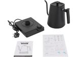 Bollitore Elettrico - Bollitore Per Caffè Gooseneck - Acciaio Inossidabile 304 - 1200 W - Intervallo Di Temperatura 40-100 °C - Controllo Preciso - Nero