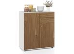 Costway Credenza, Sideboard Con 2 Cassetti, 2 Ante E 3 Ripiani, Dispensa, Cassettiera Per Sala Da Pranzo, Soggiorno E Corridoio, Naturale