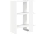 Vidaxl Libreria Bianca 52 X 25 X 71,5 Cm Materiale Ligneo