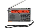 Hanrongda HRD-757 Radio Multibanda Fm Am Mw Sw V.Uhf Air Wb Radio Portatile Controllo App Bt Tf Lettore Musicale Sos Allarme Torcia Elettrica Sveglia