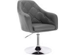 Sgabello Da Bar Keke Elroy – Grigio Scuro Industriale – Sgabello Da Bar Ergonomico Con Schienale – Regolabile In Altezza – Sgabello Da Cucina E Da Bar – 1 Pezzo