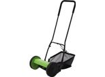 Tosaerba A Cilindro - Tosaerba Manuale - Larghezza Di Taglio 30 Cm - Cinque Lame - Altezza Di Taglio Regolabile Da 17 A 33 Mm - Cestello Di Raccolta In Nylon Da 23 L - Lame In Acciaio 65Mn - Nero