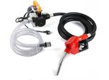 Pompa Diesel/Pompa Per Olio Combustibile - Pompa Elettrica - Autoadescante - 230 V 50 Hz - 60 L/Min - 550 W - Con Tubo Flessibile - Rosso