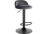 Sgabello Da Bar Grigio – Velluto – Ergonomico – Regolabile In Altezza – Stile Industriale – Altezza Seduta 61–82 Cm – Girevole – 1 Pezzo