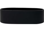 Vivanno Vaso Da Fiori In Fibra Di Vetro Solena, Antracite Opaco - 35X20X10 Cm