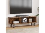 Maison Exclusive - Mobile Tv In Rovere Affumicato 100 X 35 X 35 Cm Materiale Ligneo