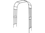 Arco Per Rose Arco Rampicante - Arco Da Giardino In Metallo Indipendente - 240×150×40 Cm - Per Piante Rampicanti, Matrimoni, Eventi - Nero