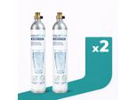 Aquafloow 2× Bombola Di Co₂ Da 425 G (60 L) – Bombole Di Anidride Carbonica Riutilizzabili Per Carbonatori, Adatte Alla Maggior Parte Dei Modelli