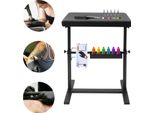 Bracciolo Per Tatuaggi - Supporto/Supporto - Regolabile In Altezza - Capacità Di Carico 50 Kg - Ferro,Poliuretanoe Schiuma - Per Salone/Studio/Casa - Nero
