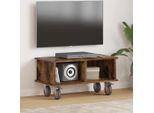 Maison Exclusive - Mobile Tv In Rovere Affumicato 68,5 X 35 X 35 Cm Materiale Ligneo