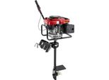 Motore Fuoribordo Per Barche - 4 Tempi 8 Cv - 196 Cm³ - Raffreddamento Ad Aria - Accensione Tci - Avviamento Manuale Con Avviatore A Inversione - Serbatoio Da 1,5 L - Altezza Specchio 40-55 Cm - Nero