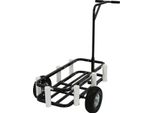 Carrello Da Spiaggia Per La Pesca - Carrello Per Trasporti Pesanti - Grandi Pneumatici Fuoristrada - Capacità Di Carico 90 Kg - Telaio Acciaio Al Carbonio - Portacanne - Nero