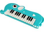 Costway Tastiera Per Bambini A 25 Tasti, Pianoforte Per Bambini Con Musica E Luci, Strumento Musicale Portatile, Tastiera Per Pianoforte Giocattolo Per Bambini Piccoli 0-3 Anni, Blu