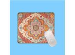 Inf Tappetino Mouse In Gomma Naturale Stile Persiano (2Pz, 21X26X0.3Cm)