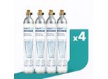 Aquafloow 4× Bombola Di Co₂ Da 425 G (60 L) – Bombole Di Anidride Carbonica Riutilizzabili Per Carbonatori, Adatte Alla Maggior Parte Dei Modelli