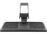 Supporto Per Tastiera E Mouse Da Sottobanco - Supporto Estraibile - Altezza 0-12 Cm - 65×25,5 Cm - Binario 45 Cm, Estrazione 30 Cm - Portata 25 Kg - Nero