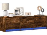 Vidaxl Mobile Tv Rovere Affumicato 140 X 34 X 40 Cm Materiale Ligneo