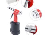 Pistola Pneumatica Per Rivetti Ciechi - Rivettatrice Ad Aria Compressa - 3,2–6,4 Mm - Con Set Di Ugelli - Rosso