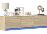 Vidaxl Mobile Tv Con Led Sonoma 140 X 34 X 40 Cm Materiale Ligneo