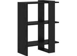 Vidaxl Libreria Nera Effetto Rovere 52 X 25 X 71,5 Cm