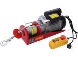 Argano Elettrico - Fune Metallica - Capacità Di Carico 400-800 Kg - Altezza Di Sollevamento 12 M - Motore 1300 W - Arresto Di Emergenza - Fune In Acciaio - Rosso