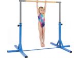 Costway Sbarra Per Ginnastica, Sbarra Orizzontale Con 12 Livelli Di Regolazione In Altezza Da 85 A 145 Cm, Sbarra Per Ginnastica, Sbarra Per Esercizi Fino A 150 Kg, Attrezzi Ginnici Per Bambini Dai 3 Anni In Su
