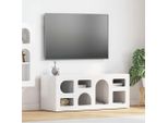 Maison Exclusive - Mobile Tv Bianco Lucido 100 X 35 X 40 Cm Materiale Ligneo