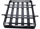 Portapacchi - Box Da Tetto Per Suv/Auto - Vestibilità Universale - Monostrato - Alluminio Leggero - Con Barre Trasversali - 127×97 Cm - Nero