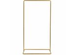 Supporto Per Arco Nuziale - Telaio Quadrato In Metallo - Altezza 200 Cm - Larghezza 105 Cm - Ferro - Riutilizzabile - Impermeabile - Sfondo Per Palloncini/Foto - Oro